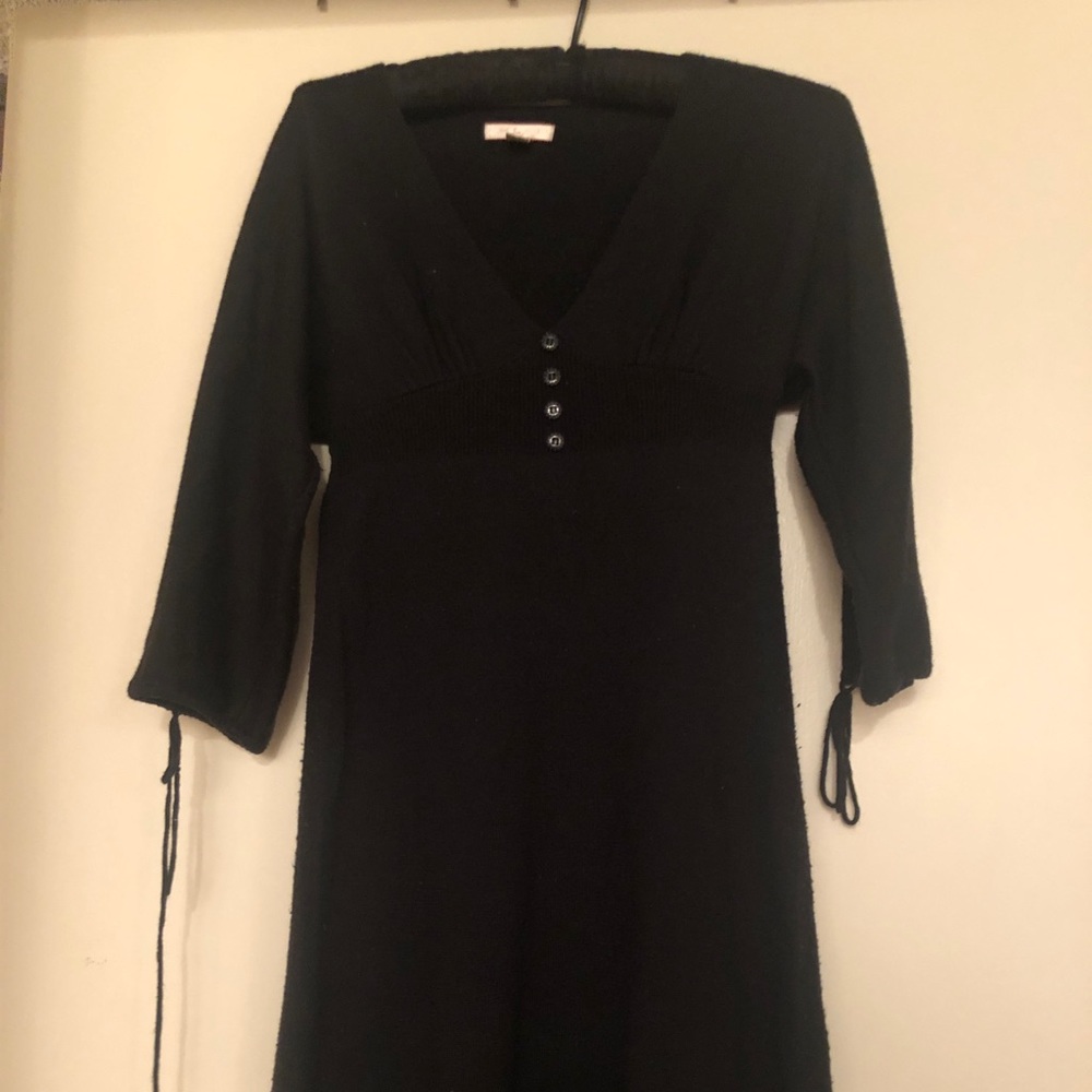 Black sweater dress